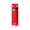 Yeti Rambler 18oz/532ml Bottle with Flip Chug Cap - Rescue Red