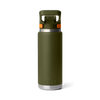 Yeti Rambler 26oz/769ml Bottle with Flip Chug Cap - Open Country (Olive/King Crab Orange)
