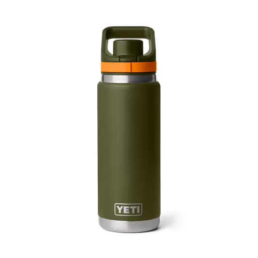 Yeti Rambler 26oz/769ml Bottle with Flip Chug Cap - Open Country (Olive/King Crab Orange)