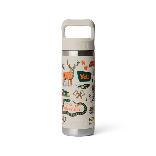 Yeti Rambler 18oz/532ml Bottle with Colour Match Straw Cap - Cape Summer Camp
