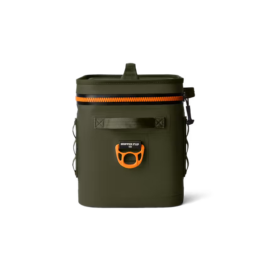 Yeti Hopper Flip 12 Soft Cooler - Open Country (Olive/King Crab Orange)