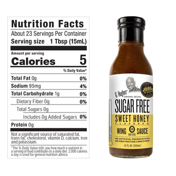 G Hughes Smokehouse Sugar Free - Sweet Honey Wing Sauce