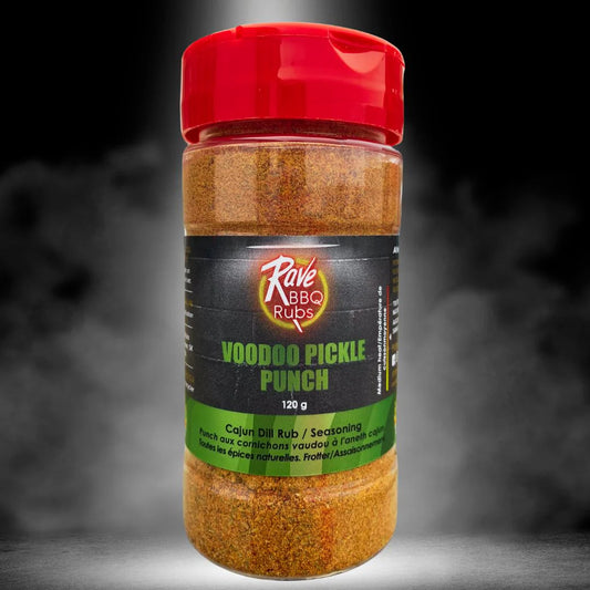 Rave BBQ Rubs - Voodoo Pickle Punch - Spicy Cajun Dill Rub 120g