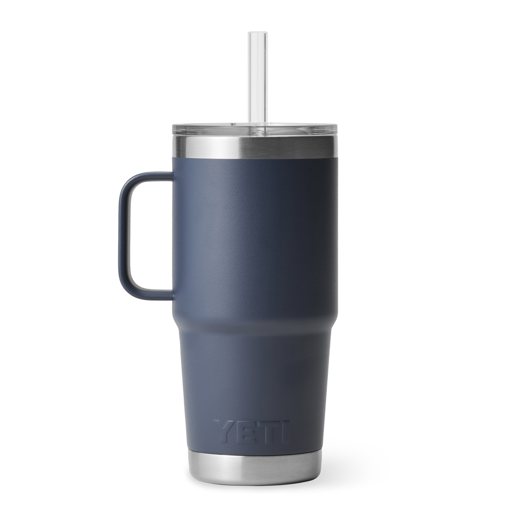 Yeti Rambler 25oz Mug With Straw Lid - Navy