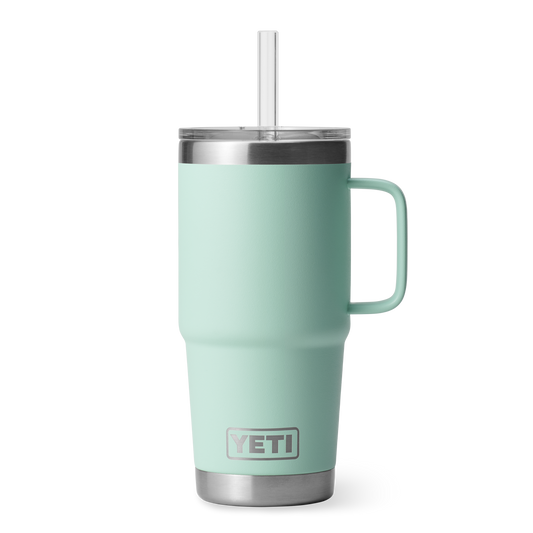 Yeti Rambler 25oz/739ml Mug With Straw Lid - Seafoam