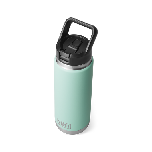 Yeti Rambler 26oz/769ml Bottle with Straw Cap - Seafoam