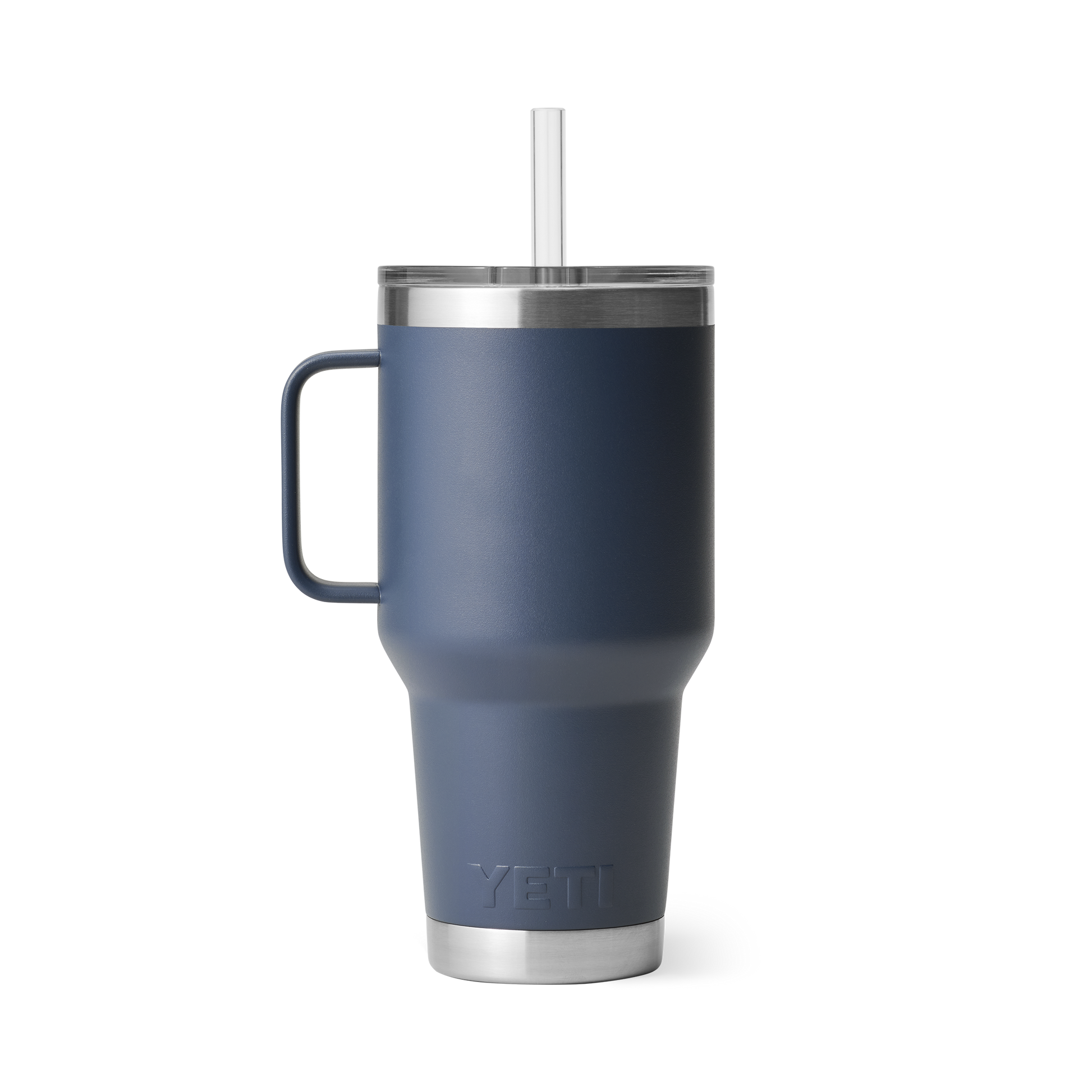 Yeti Rambler 35oz/1L Mug With Straw Lid Navy – Luxe Barbeque Company
