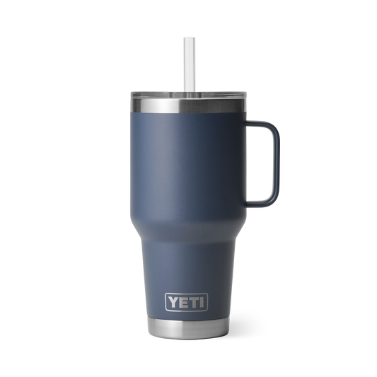 Yeti Rambler 35oz/1L Mug With Straw Lid - Navy
