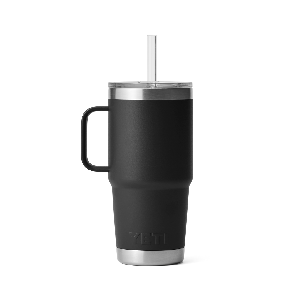 Yeti Rambler 25oz Mug With Straw Lid - Black