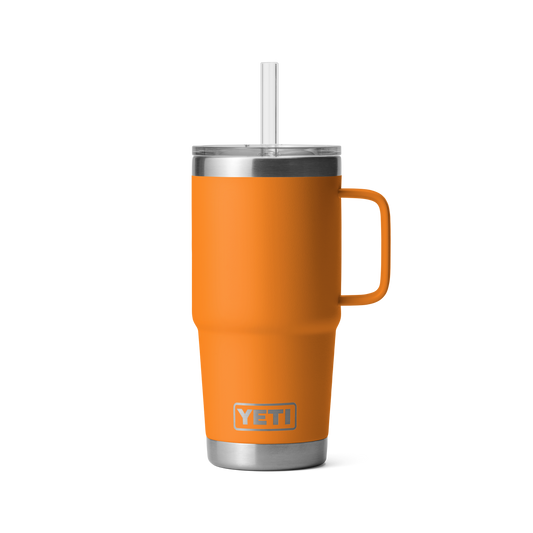 Yeti Rambler 25oz Mug With Straw Lid - King Crab Orange