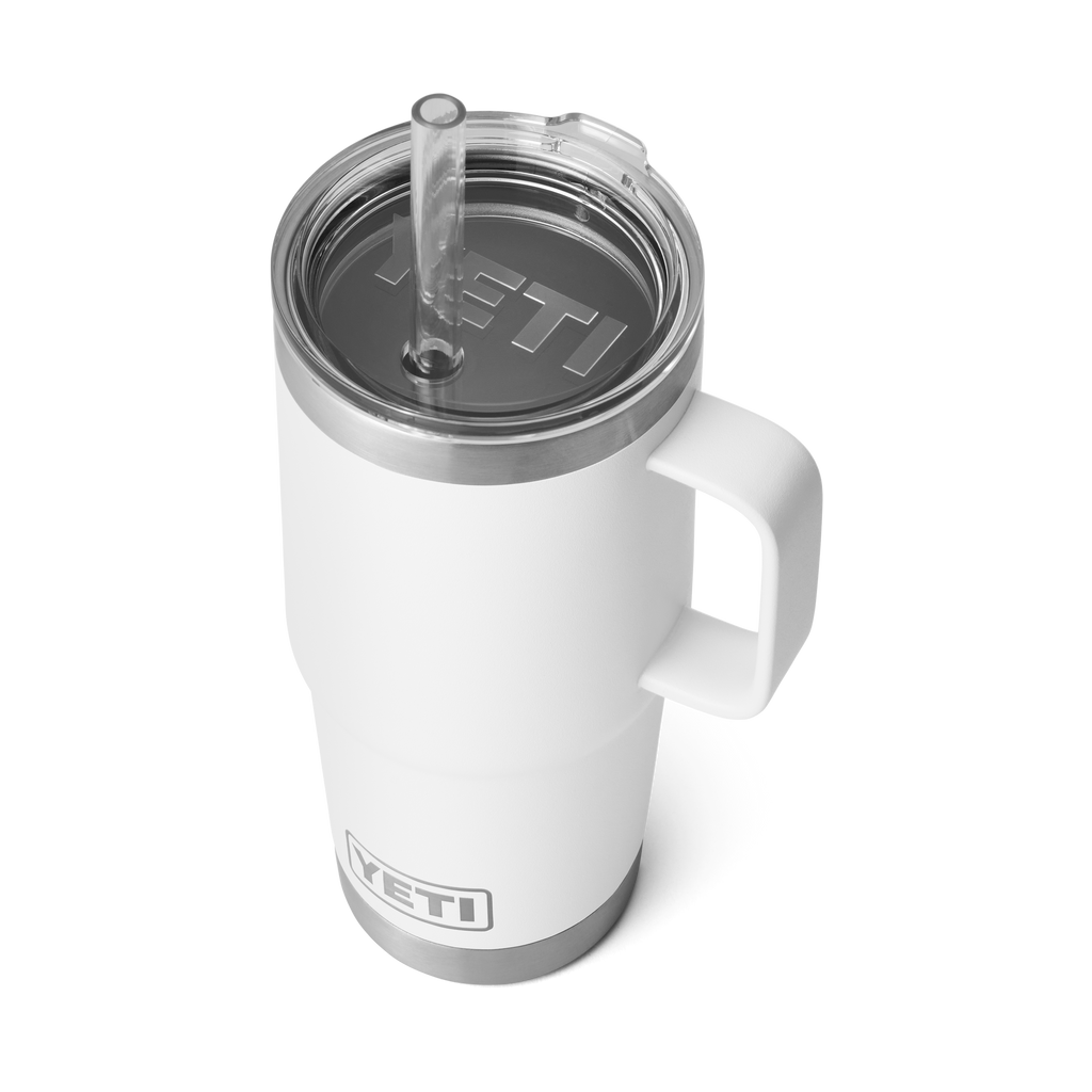 Yeti Rambler 25oz Mug With Straw Lid - White