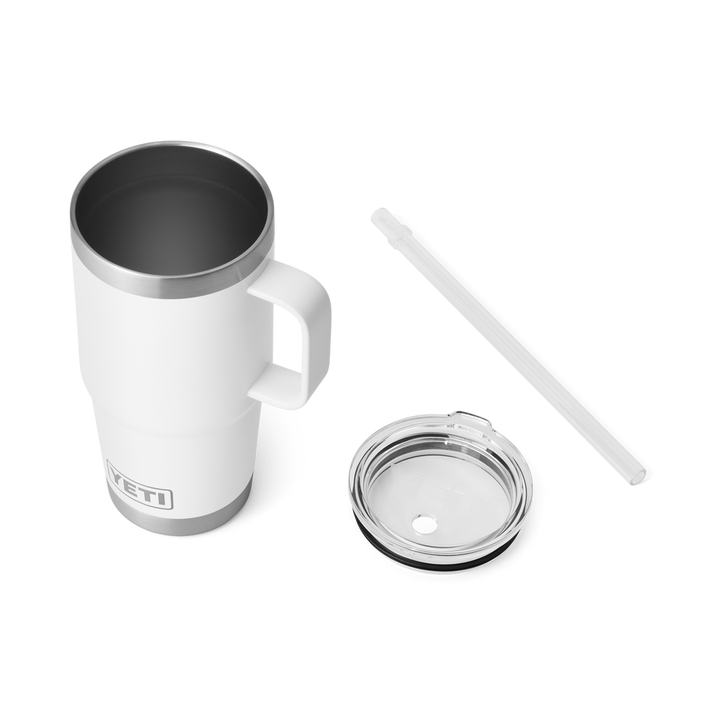 Yeti Rambler 25oz Mug With Straw Lid - White