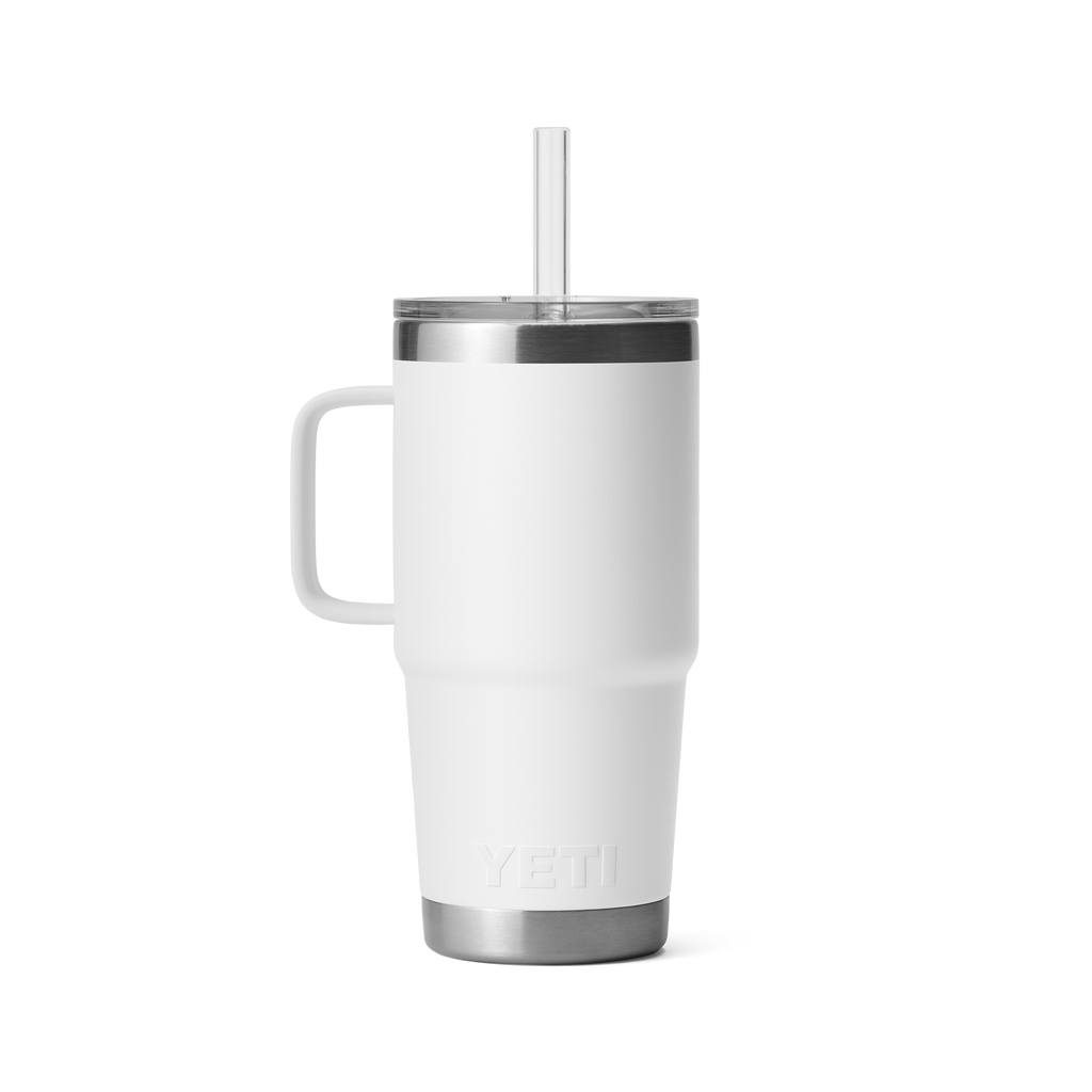 Yeti Rambler 25oz Mug With Straw Lid - White