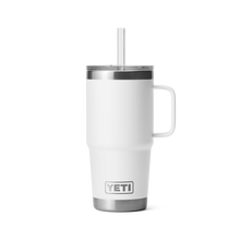 Yeti Rambler 25oz Mug With Straw Lid - White