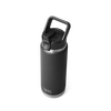Yeti Rambler 26oz/769ml Bottle with Straw Cap - Black