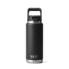 Yeti Rambler 26oz/769ml Bottle with Straw Cap - Black