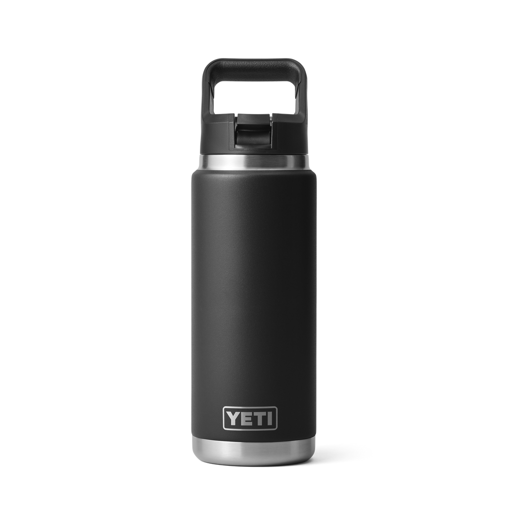 Yeti Rambler 26oz/769ml Bottle with Straw Cap - Black