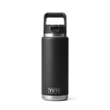 Yeti Rambler 26oz/769ml Bottle with Straw Cap - Black