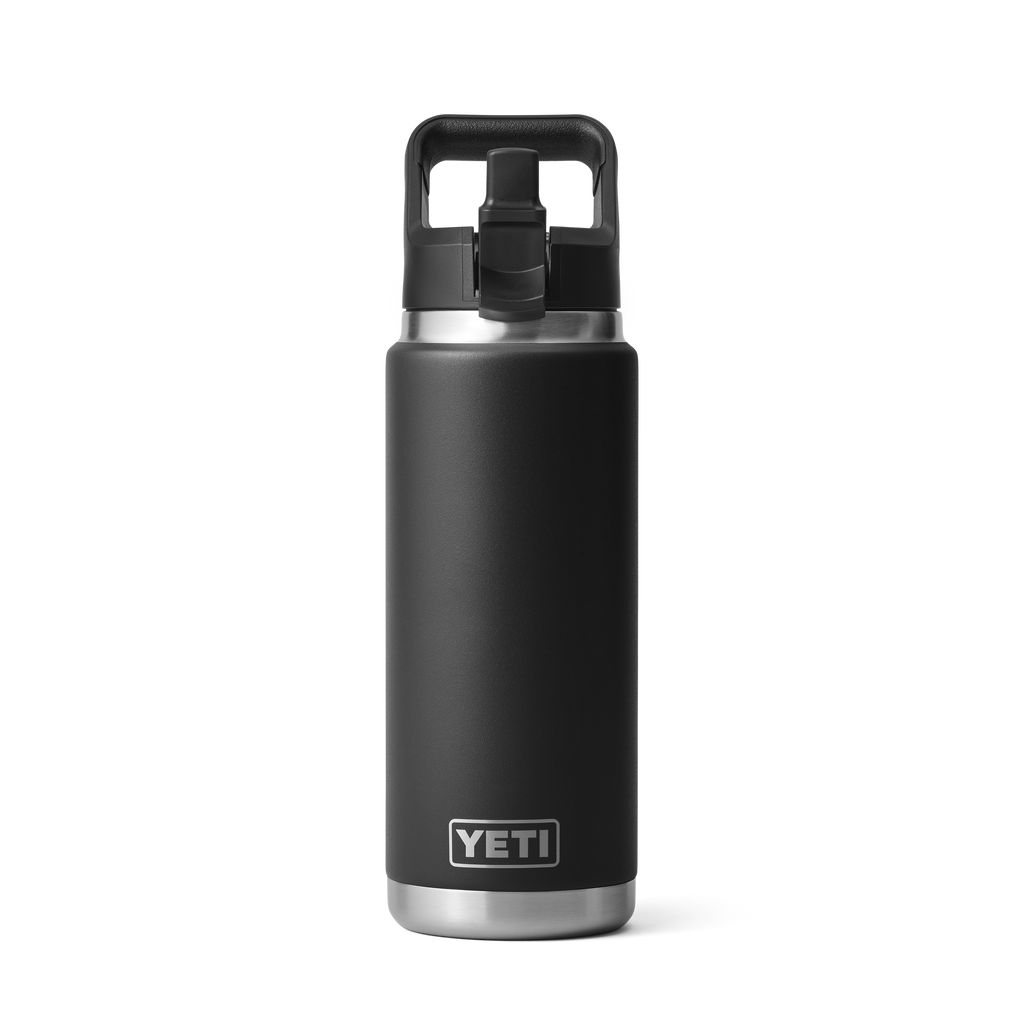 Yeti Rambler 26oz/769ml Bottle with Straw Cap - Black