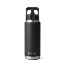 Yeti Rambler 26oz/769ml Bottle with Straw Cap - Black