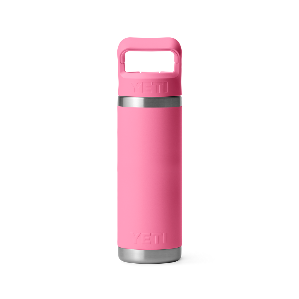 Yeti Rambler 18oz/532ml Bottle with Straw Cap - Harbour Pink