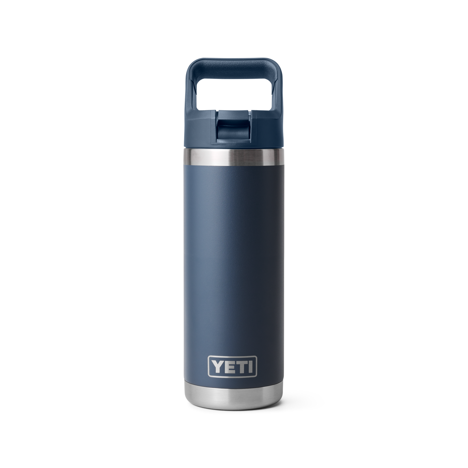 Yeti Rambler 18oz/532ml Bottle with Colour Match Straw Cap - Navy