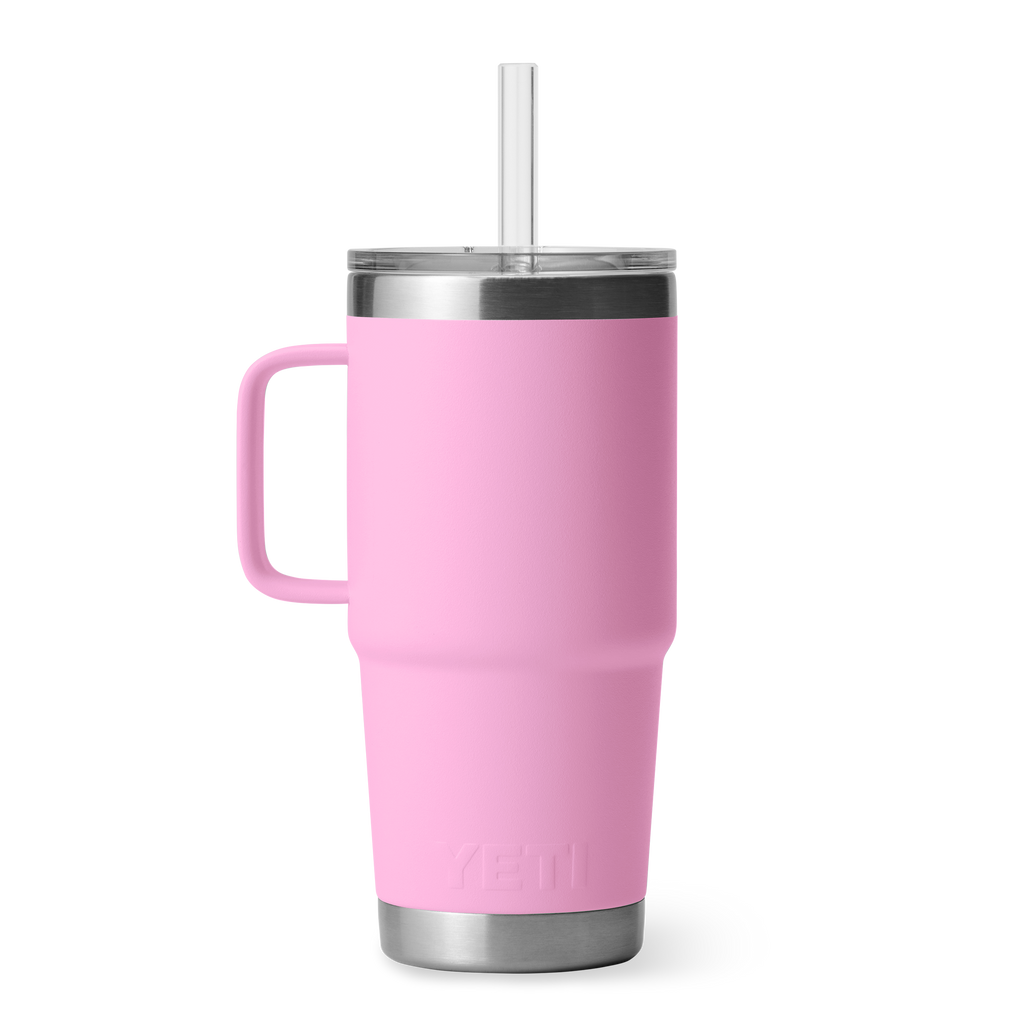 Yeti Rambler 25oz Mug With Straw Lid - Power Pink
