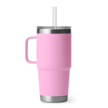 Yeti Rambler 25oz Mug With Straw Lid - Power Pink