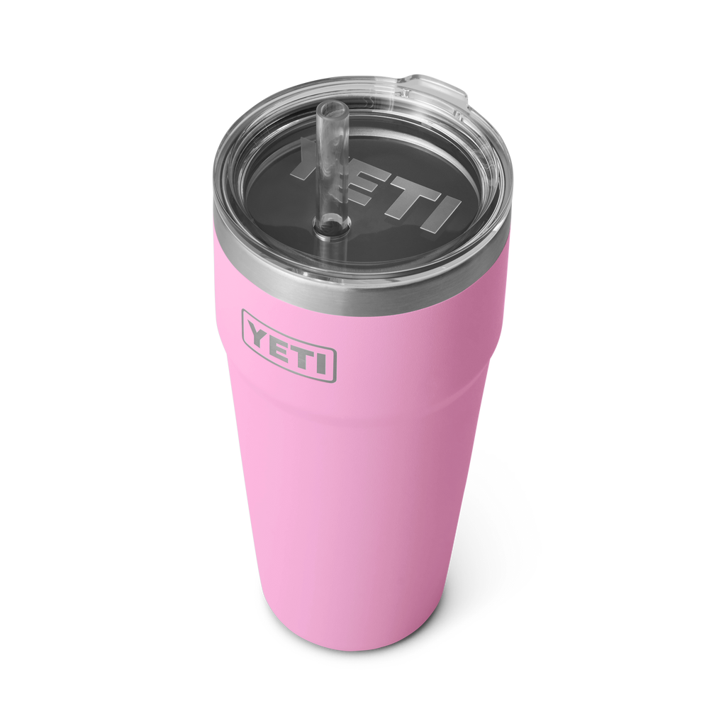 Yeti Rambler 26oz/769ml Stackable Cup with Straw Lid - Power Pink