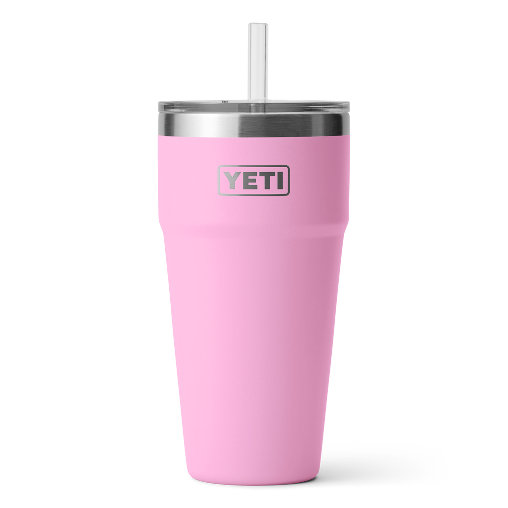 Yeti Rambler 26oz/769ml Stackable Cup with Straw Lid - Power Pink