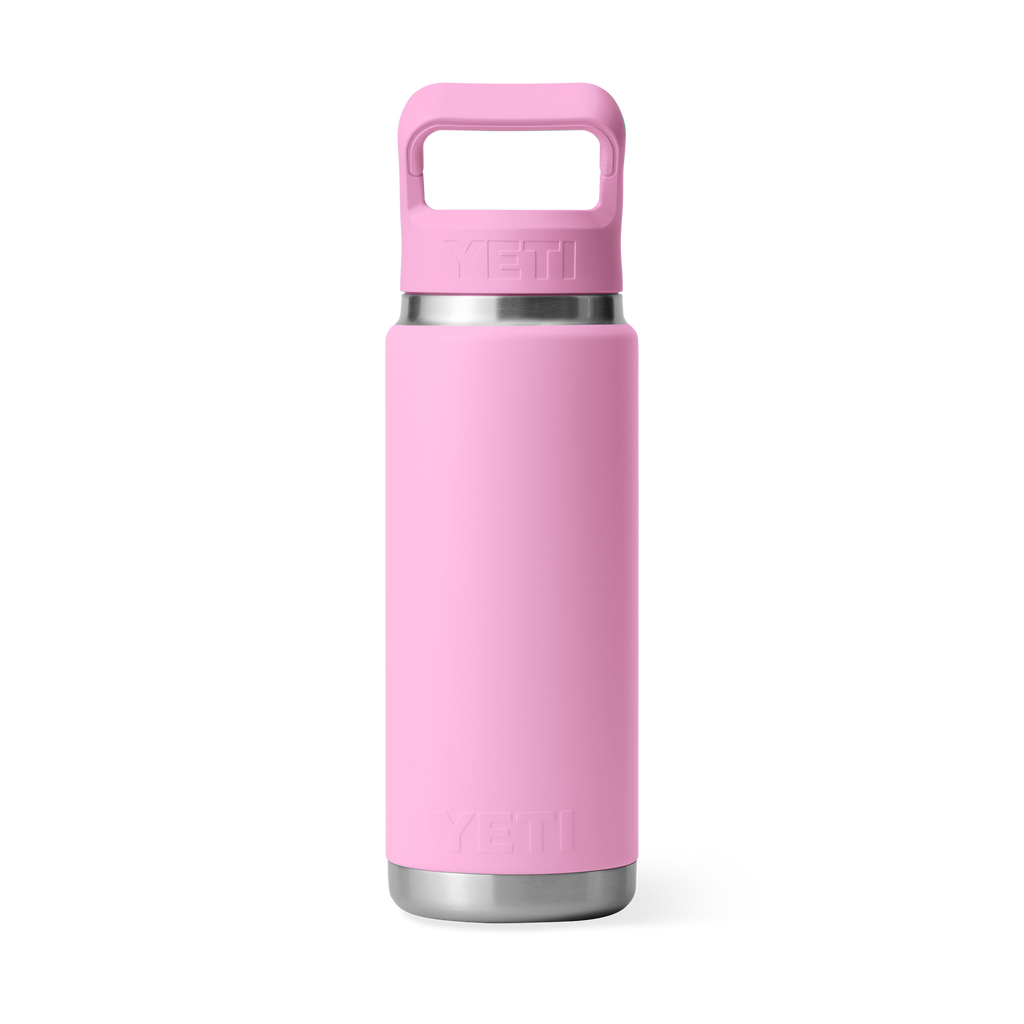 Yeti Rambler 26oz/769ml Bottle with Colour Match Straw Cap - Power Pink