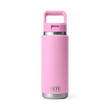 Yeti Rambler 26oz/769ml Bottle with Colour Match Straw Cap - Power Pink