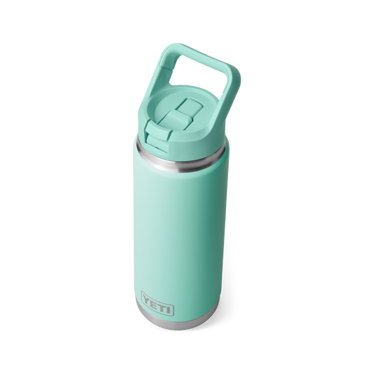 Yeti Rambler 26oz/769ml Bottle with Colour Match Straw Cap - Seafoam
