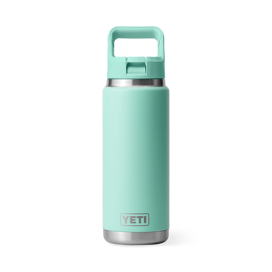 Yeti Rambler 26oz/769ml Bottle with Colour Match Straw Cap - Seafoam