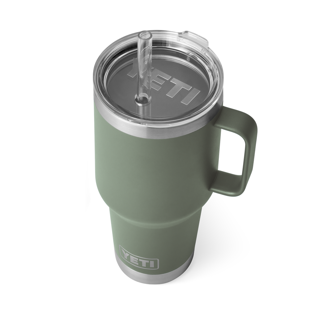 Yeti Rambler 35oz Mug With Straw Lid - Camp Green – Luxe Barbeque Company