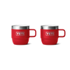 Yeti Rambler 6oz/177ml Stackable Mugs - Rescue Red