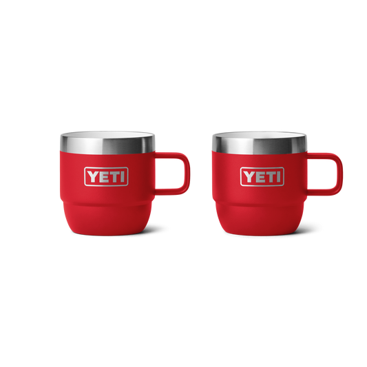 Yeti Rambler 6oz/177ml Stackable Mugs - Rescue Red