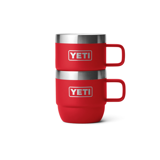 Yeti Rambler 6oz/177ml Stackable Mugs - Rescue Red