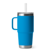 Yeti Rambler 25oz Mug With Straw Lid - Big Wave Blue