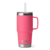 Yeti Rambler 25oz/739ml Mug With Straw Lid - Tropical Pink