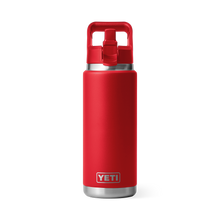Yeti Rambler 26oz/769ml Bottle with Colour Match Straw Cap - Rescue Red