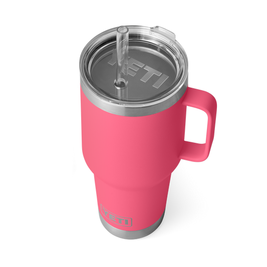 Yeti Rambler 35oz/1L Mug With Straw Lid - Tropical Pink