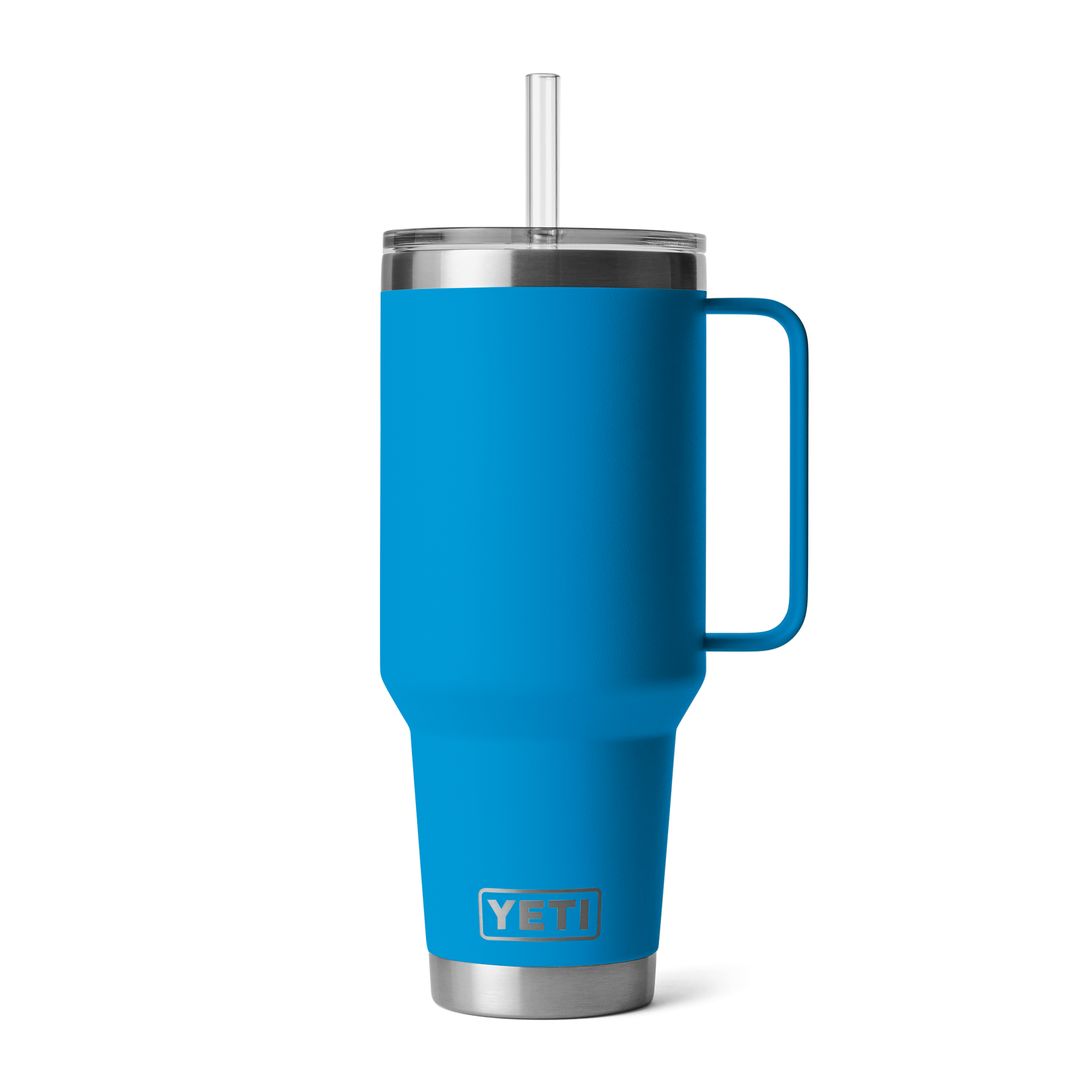 Yeti Rambler Mug With Straw Lid Big Wave Blue – Luxe