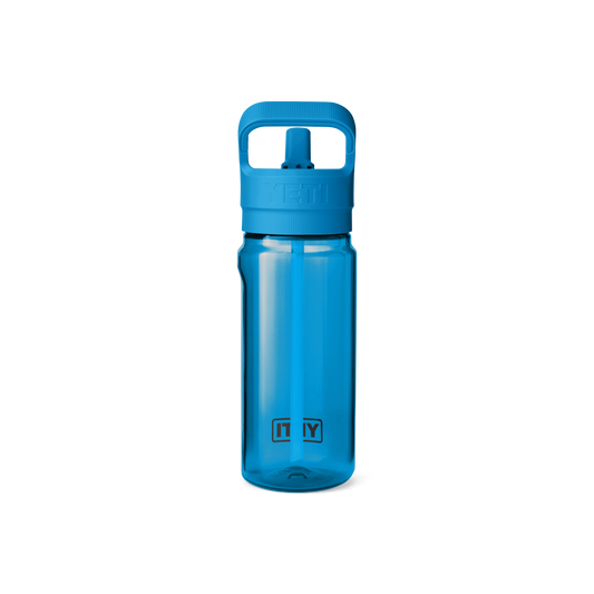 Yeti Yonder 600ML Water Bottle With Colour Match Straw Cap - Big Wave Blue