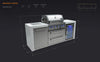 Mont Alpi - 400 Deluxe Island with a Fridge Cabinet