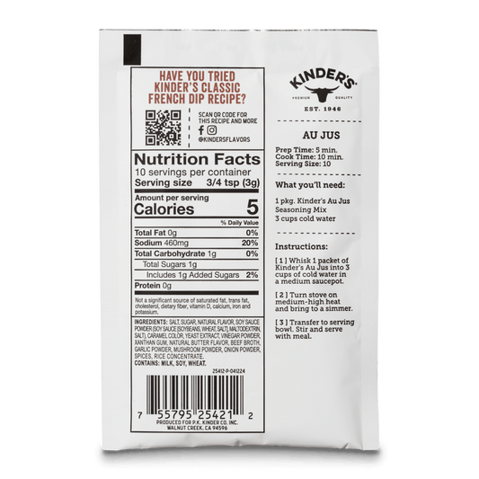 Kinder's Sauces & Seasonings - Bone Broth Gravy Beef Au Jus