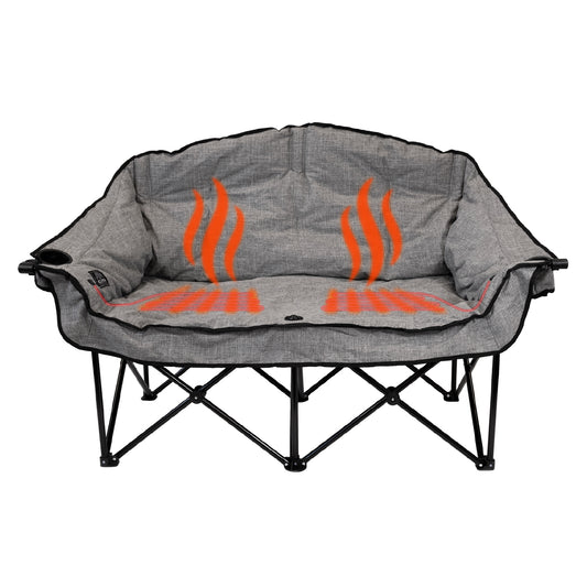 Kuma Outdoor Gear - Bear Buddy Heated Chair with Bluetooth - Heather Grey