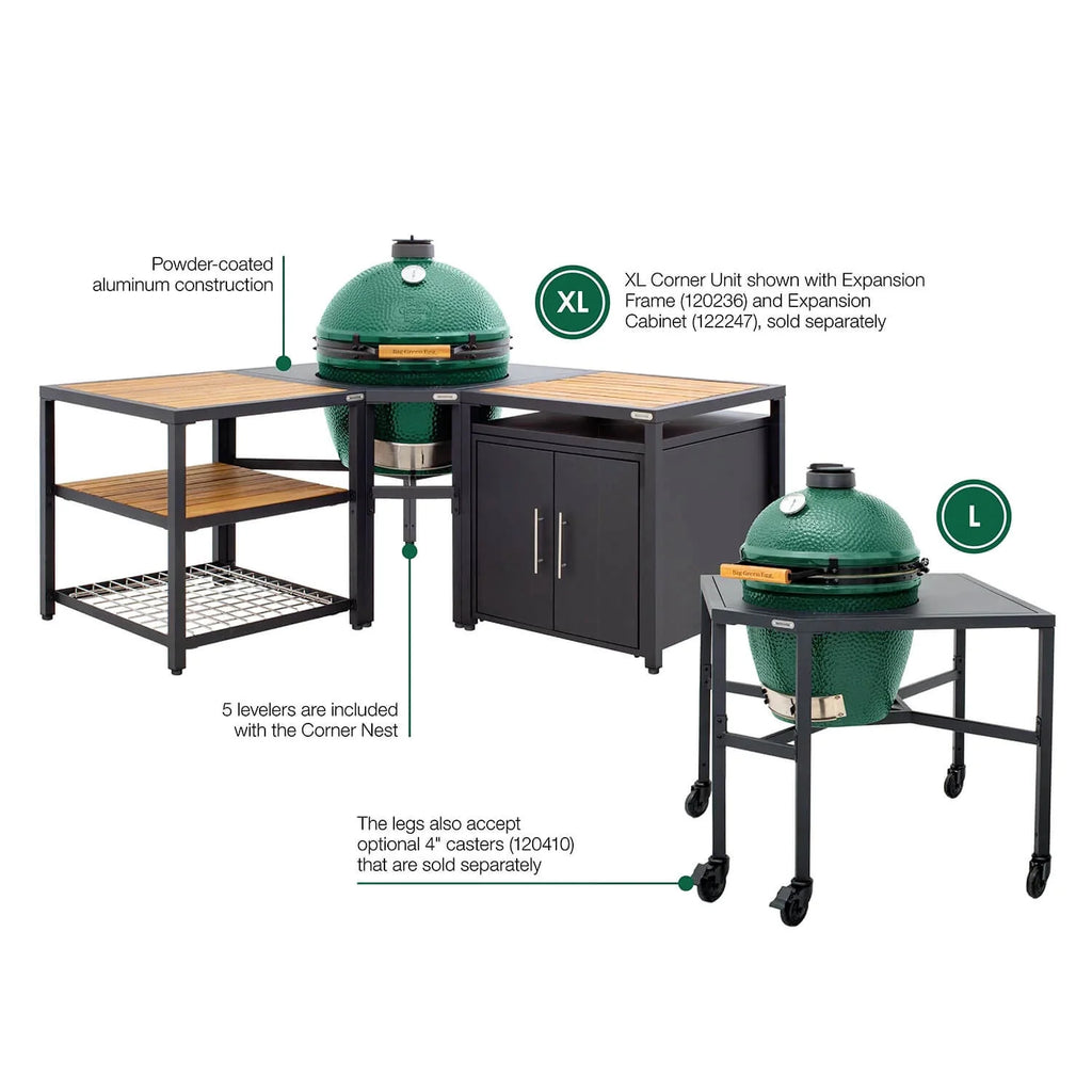 Big Green Egg Modular Corner Unit Large Luxe Barbeque Company