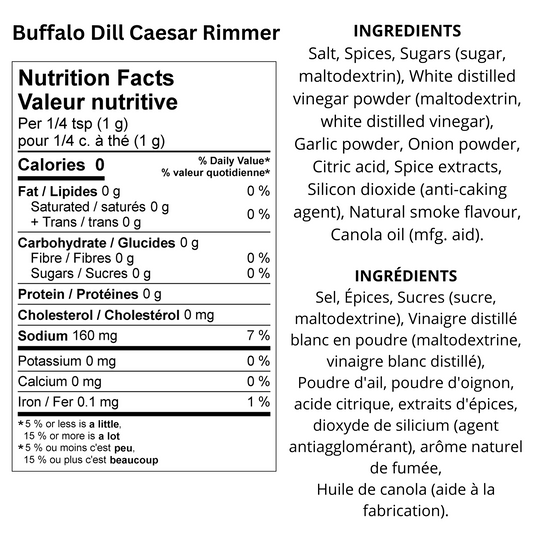 Rave BBQ Rubs - Caesar Sundays - Buffalo Dill Rimmer 140g