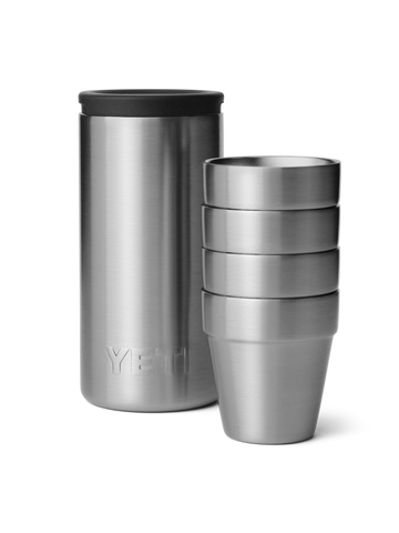 Yeti Shot Glasses & Case - Stainless Steel